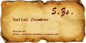 Sallai Zsombor névjegykártya